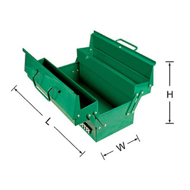 三翻斗工具箱17寸